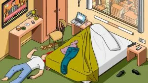 Juego interactivo crimen o suicidio